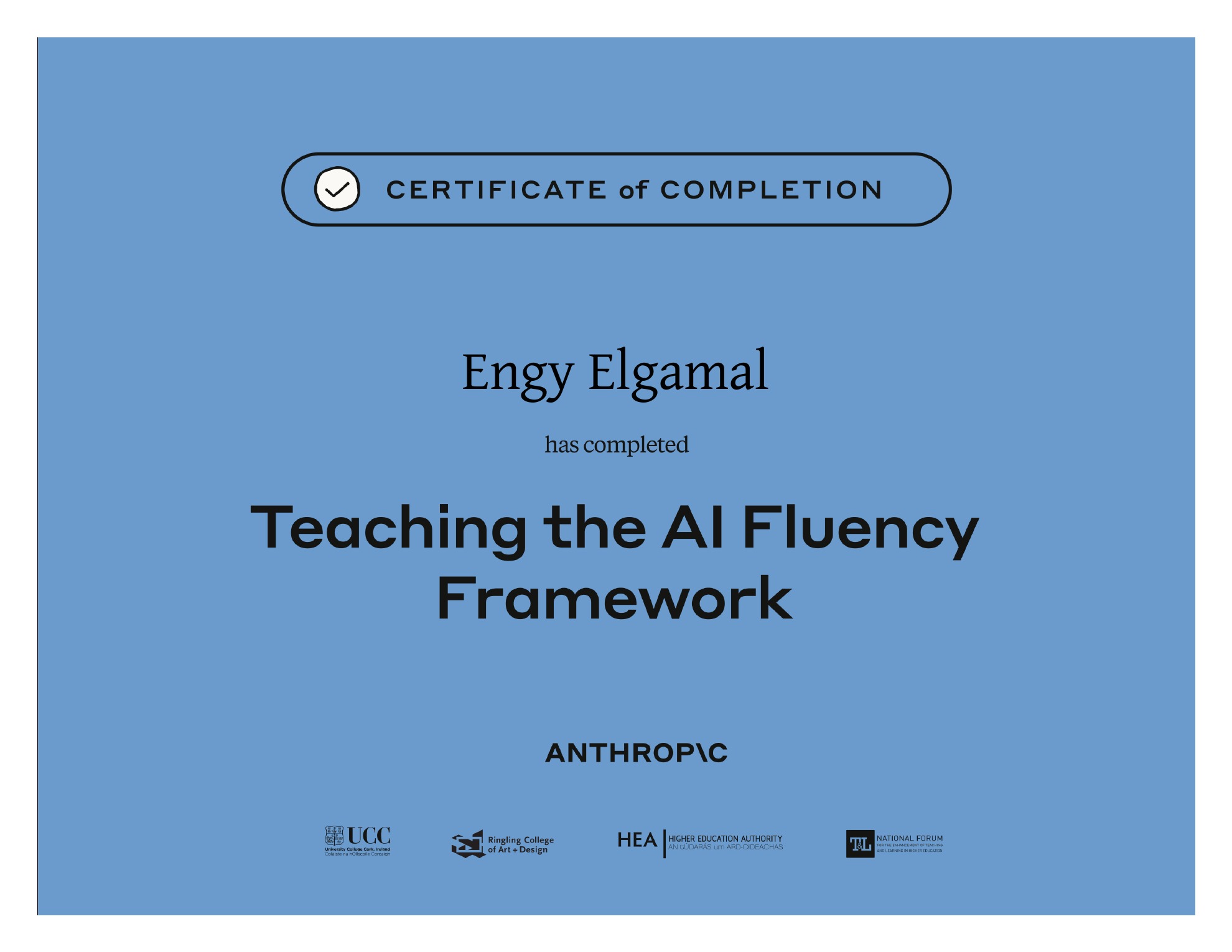 Teaching the AI Fluency Framework Certificate